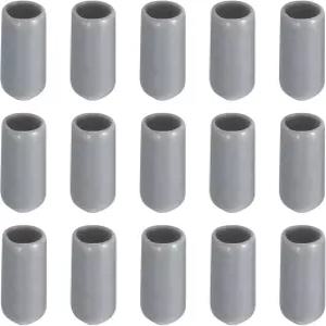 나사산 보호대 100팩 커버 고무 엔드 캡 나사 볼트 막대 - 5/32인치 4mm 내경/회색