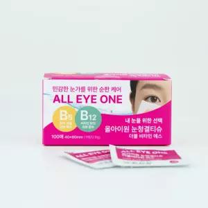 코튼데이 올아이원 눈청결티슈 더블비타민 에스 눈꺼풀세정제 마이봄샘 눈기름샘청소
