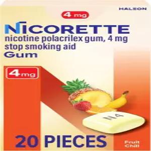 금연에 도움이 되는 니코렛 4mg - 과일 맛이 나는 보조제 20 카운트