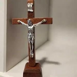 [하프클럽/]기독교 원목 십자가 장식 가정 교회 십자가 장식 거실 탁상