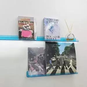 [하프클럽/]투명블루 5T 300x150mm 고급 아크릴판 수납 선반 인테리어