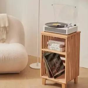 [하프클럽/]원목 수납장 침실 인테리어 거실 2단 lp 다용도