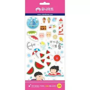 [룽스_65]교육용투명스티커 스티커교육 뜨거운여름