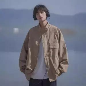 샤오원샵 남자 봄 가을 캐주얼 키작남 바람막이 점퍼 재킷 상의 코트 꾹3