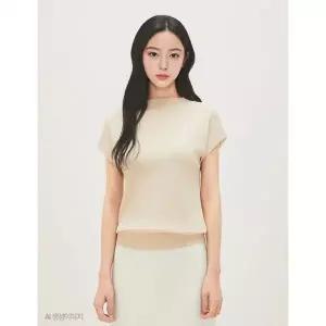 로엠 캡소매 모크넥 니트 RMKAG25R13
