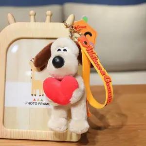 [하프클럽/]BenF Joy 월레스와그로밋 강아지 인형 키링 그로밋 하트 생일 선물