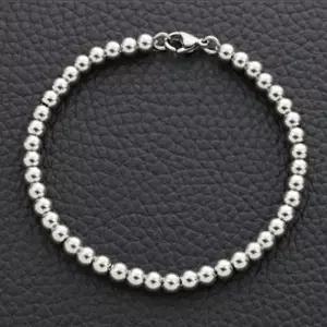 [하프클럽/]골드 써지컬스틸 비드 공용 4mm 패션팔찌 골드팔찌 체인 커플