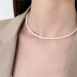 [하프클럽/]영롱한 진주 목걸이 데일리 모조 진주 목걸이 단아한 우아한