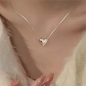 [하프클럽/]데일리 여성 목걸이 펜던트 하트 목걸이 심플 선물