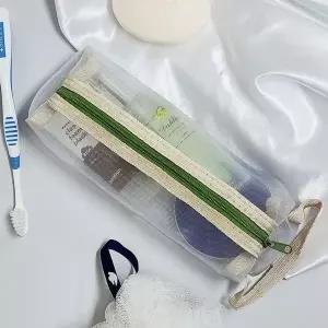 [하프클럽/]세면백 목욕 메쉬 워시백 파우치 M