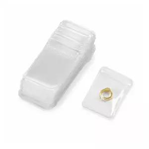 [하프클럽/]투명 악세사리 보관 지퍼백 5x7cm 100P 휴대용 주얼리 파우치