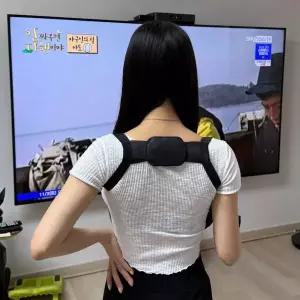 [하프클럽/]어깨 밴드 굽은 대형 라운드숄더 허리 말린 벨트 체형 척추