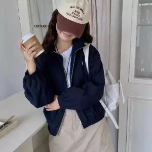 손오반 여성 가을 집업 조랑말 차이나 바람막이 자수 코트 점퍼 쇼트 데일리룩 톱 KUK3