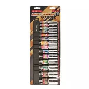 [하프클럽/]크롬 몰리브덴 110mm 롱 육각 비트 소켓 세트 14pcs