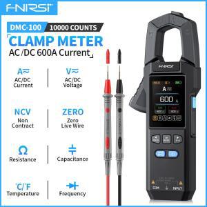 FNIRSI DMC100 클램프 미터 10000 카운트 디지털 멀티미터 USB 600A 기술자용 AC/ 공구 전류 전기 TRMS 충전 암페어미터
