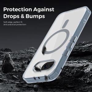 Google Pixel 10 10Pro 10ProXL 10A 9A 용 고급 안티 드롭 투명 마그네틱 케이스 Magsafe 무선 충전 아크릴