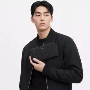 디올옴므 자이언츠데이디올 오블리크 지퍼 장지갑 2ESBC252YSE H03E