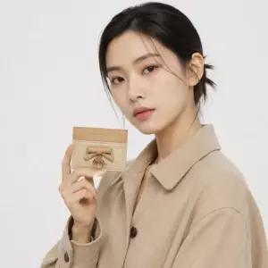디올 레이디 프리지아 카드 지갑 투 톤 트렌치 비스킷 까나쥬 램스킨