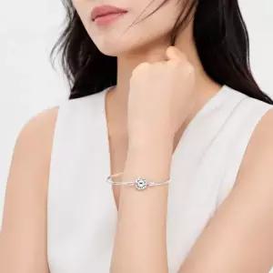 판도라 PANDORA 모먼트 뱅글 실버 여성 팔찌 590713
