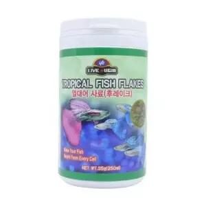 [콩심팥심]YB 구피 먹이 후레이크 라이브오리진 전용 35g 250ml