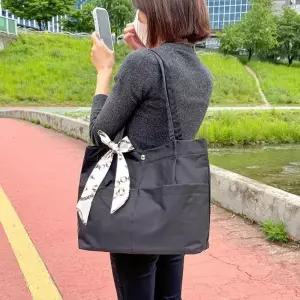 [다잇템]여자 출근룩 스카프 포인트 가벼운 데일리 숄더백