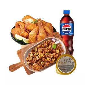[또봉이통닭] 똥집튀김+또봉이통닭+소스+음료500ml