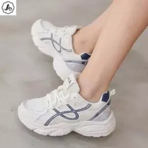 [애슬릿] 키높이 운동화 컬러 라인 레이스업 메쉬 여름 단화 4cm