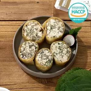 푸드맛남 슬라이스 두부깻잎롤순대 캠핑 간편조리 비건순대 165g 1인분