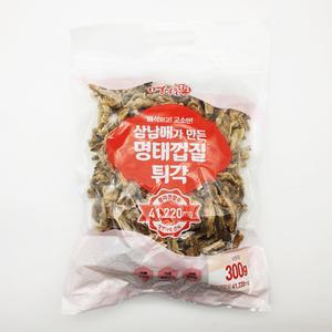 삼남매 명태껍질 황태껍질 튀각 부각 튀김 300g 명식품