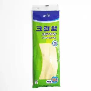 크린랩 고무장갑 미니 XS 미색 아이보리