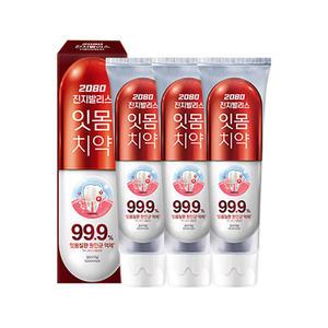 2080 진지발리스 오리지날 치약 120g 3개
