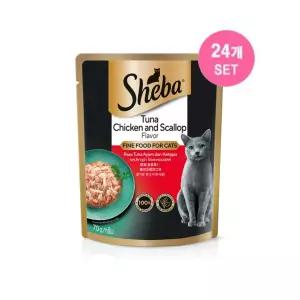 쉬바파우치 참치+치킨 70g x 24개(1box)