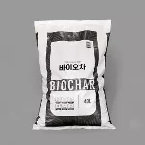 바이오차 40L 대포장 복합비료 토양개량제 분갈이흙 훈탄 흙배합토