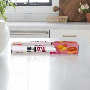 롯데 호일 33cmx30m 생선 고기 쿠킹 음식 조리 보관 일회용