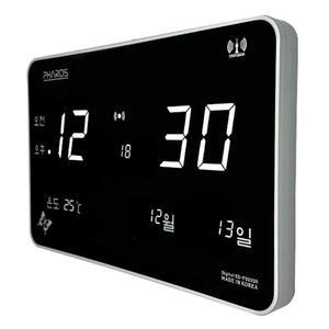 디지털 벽걸이 대형 LED 전자 벽시계 사무실 거실 GPS 전파수신기능 PHA-D3202W