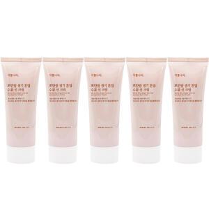 식물나라 뽀얀쌀 생기 톤업 수분 선크림100ml x5개