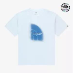 [노스페이스] [노스페이스 공식] NT7UR13J 화이트라벨 미스티 로고 반팔 라운드티_WHITE