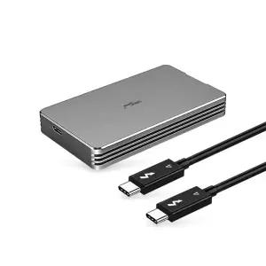 SSD외장케이스 USB4.0 40Gbps 썬더볼트4 M.2 NVME전용 (WE28B94)