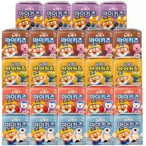뉴케어 마이키즈5종 (밀크맛5+딸기맛5+초코5+바나나맛5+블루베리맛4)150ml 24팩, 어린이 영양음료