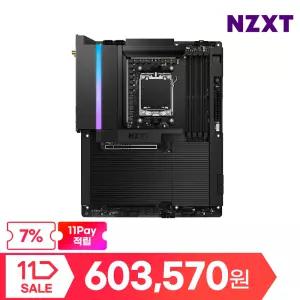 NZXT N9 X870E 블랙 메인보드 마더보드 AMD칩셋 Wi-Fi7 [7%][603,570 WON + 11pay 추가 지급]