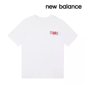 뉴발란스 반팔티셔츠 NB 라인즈 남성 화이트 MT6179UM-WT