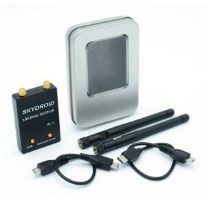 스카이드로이드 UVC 싱글/듀얼 안테나 컨트롤 수신기 OTG 150CH 5.8G 풀 채널 FPV (오디오 포함) 스마트폰