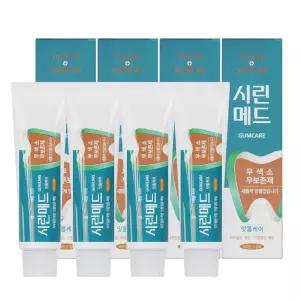 시린메드 검케어민트 치약 125g 4개 시린이케어 무불소 무색소 잇몸 약국 치약