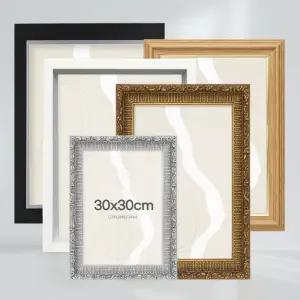 수지 액자 30x30cm 정사각 벽걸이 아크릴 가족 사진 결혼 웨딩 인테리어 제작