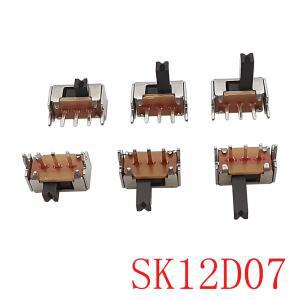 20/50/100Pcs SK12D07 PH 2/3/4/5/6/7mm 토글 스위치 3Pin PCB 1P2T SPDT 슬라이드 핸들 초소형