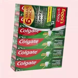 콜게이트 Colgate 아이씨 쿨민트 치약 250g x 6개 불소 gx 4576413