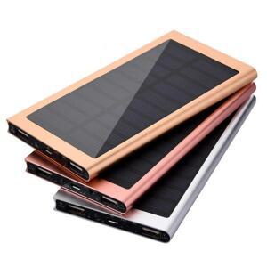 20000mAh 태양광 보조베터리 LED 디지털 디스플레이 휴대폰 외부 배터리 Poverbank For Xiaomi iPhone Huaw