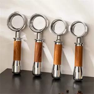 304 스테인레스 스틸 3Ears 5mm 커피 바텀리스 포터필터 2컵 바스켓 Delonghi EC680 에스프레소 머신용