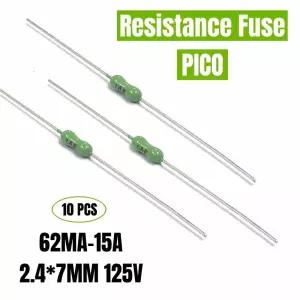 0개입 새 리틀퓨즈 고속 PICO 저항 25V LF 62mA A 2A 3A 4A 5A 7A 0A 축방향 리드 그린