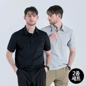 [1+1][NEW신상] 나일론 라이트에어 쿨링 카라 반팔티셔츠 MVT6296